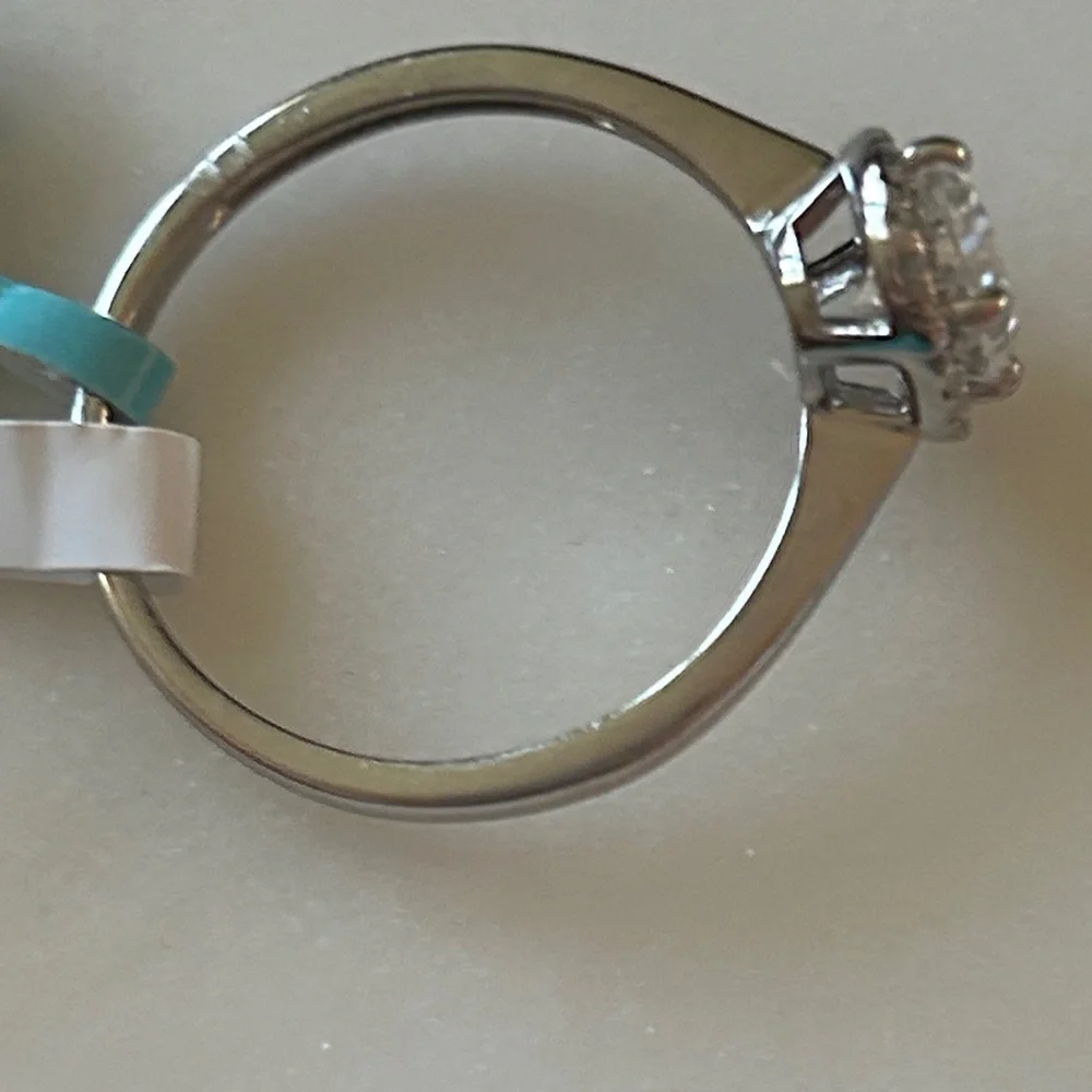 Moissanite‎ Diamond Oval-cut 925 Sterling Silver engagement ring size 9
